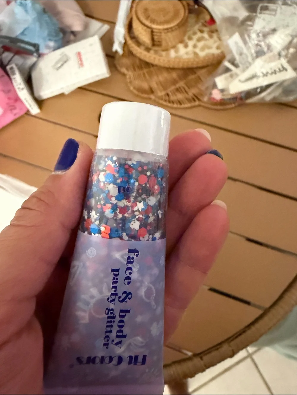Fit Colors Face & Body Party Glitter Gel - Multicolor Glitter